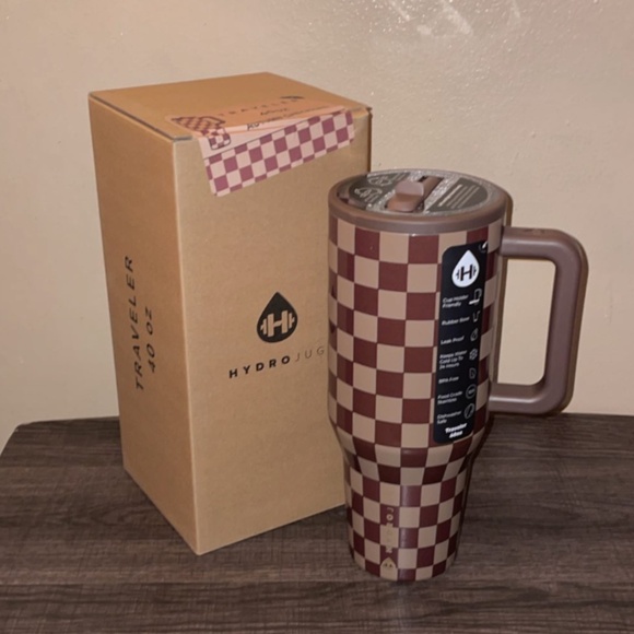 Hydrojug- 40 oz traveler - Autumn Checkers - Picture 1 of 3